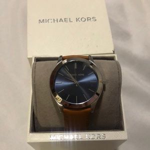 NWT Michael Kors Leather Men’s Watch